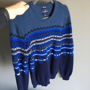 American Eagle Men’s Blue Monochrome Sweater